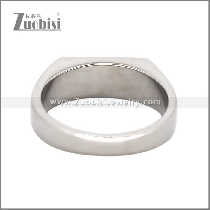 Shiny Silver Stainless Steel Ring r010314S