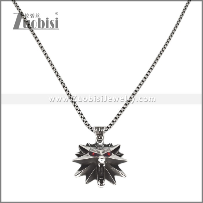 Stainless Steel Viking Fenrir Pendant p012610