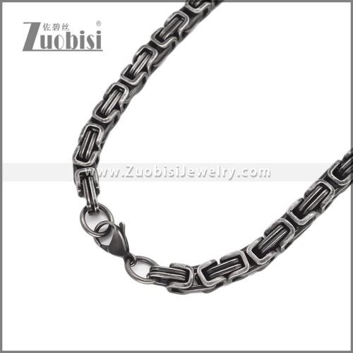 6MM Antique Byzantine Chain Stainless Steel n003656