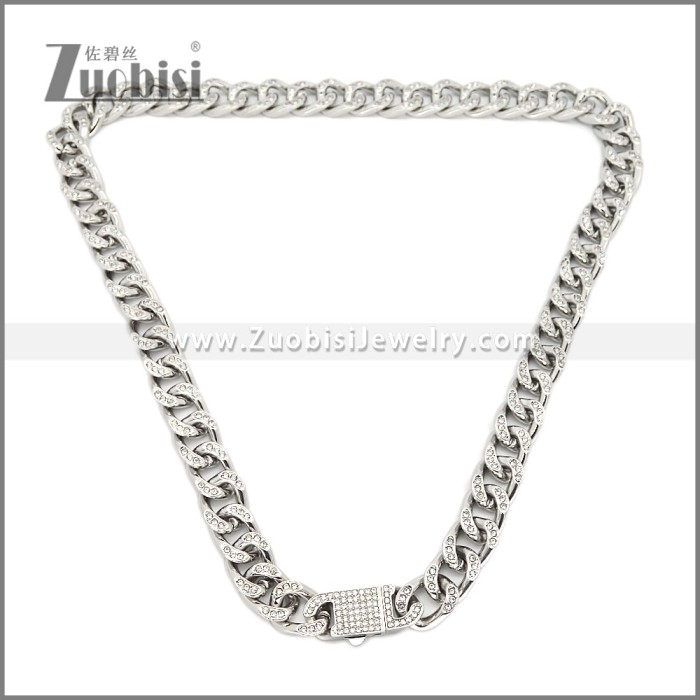 13mm Iced Out Cuban Link Chain Necklace n003652S