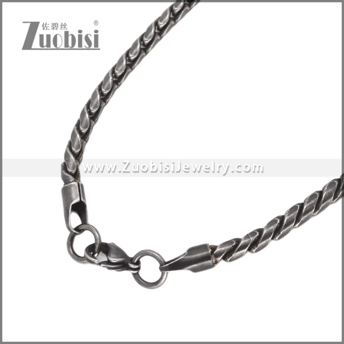 5mm Wide Darkened Stainless Steel Chain n003655S2