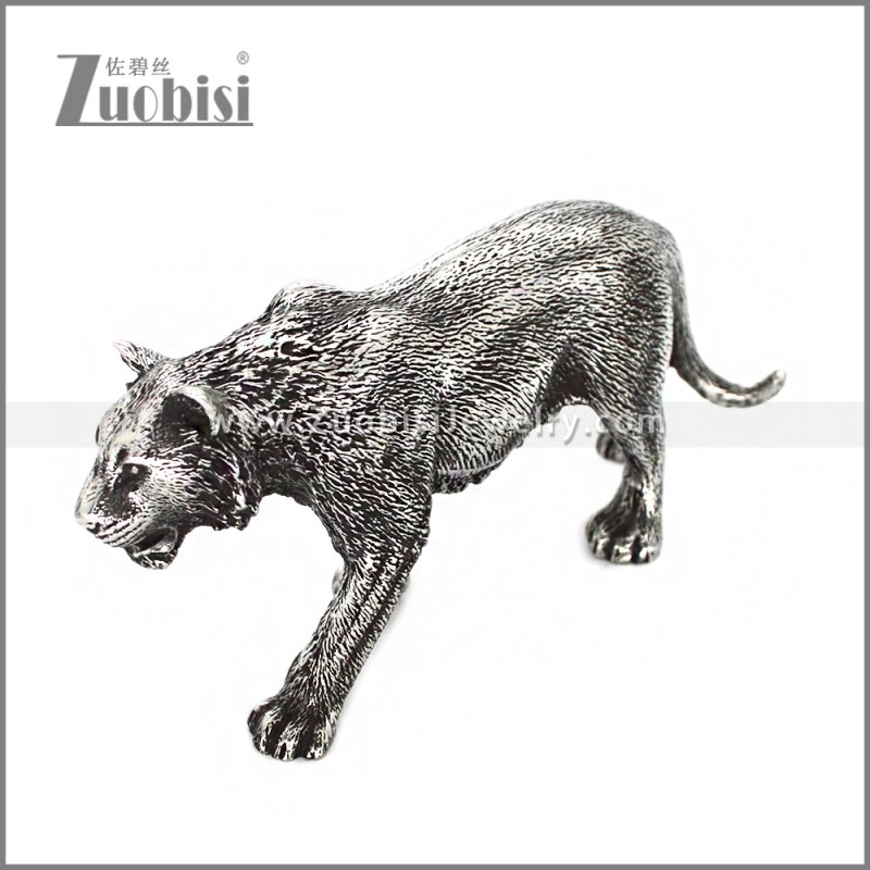 Stainless Steel Leopard Statue a001061