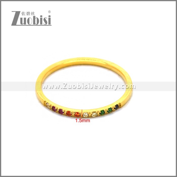 18K Gold Plated Wedding Band Ring  R010430G