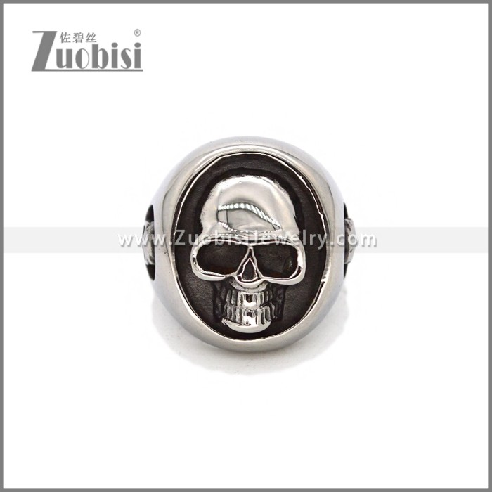 Gothic Stainless Steel Skull Rings for Men R010441S