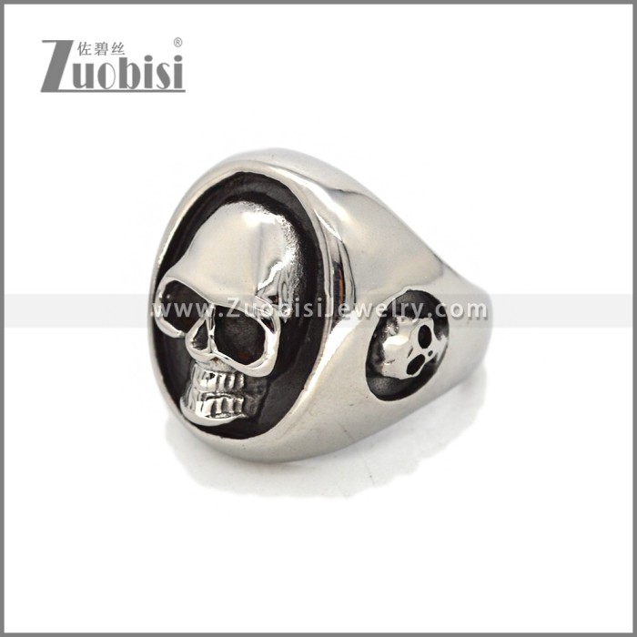 Gothic Stainless Steel Skull Rings for Men R010441S