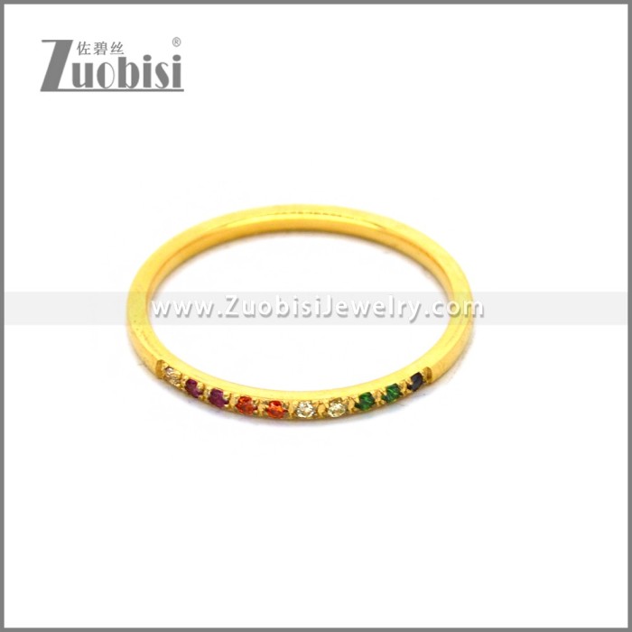 18K Gold Plated Wedding Band Ring  R010430G