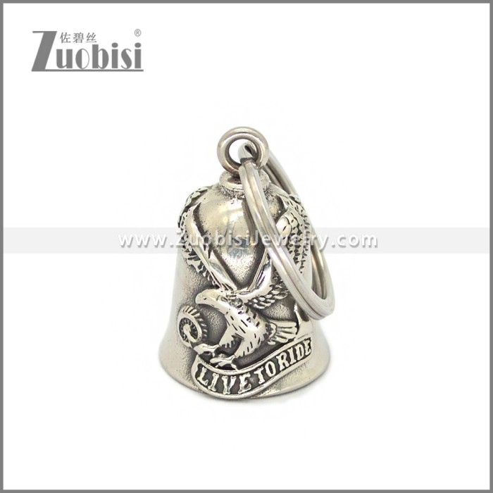 Stainless Steel Eagle Bell Motorcycle Key Chain k000090