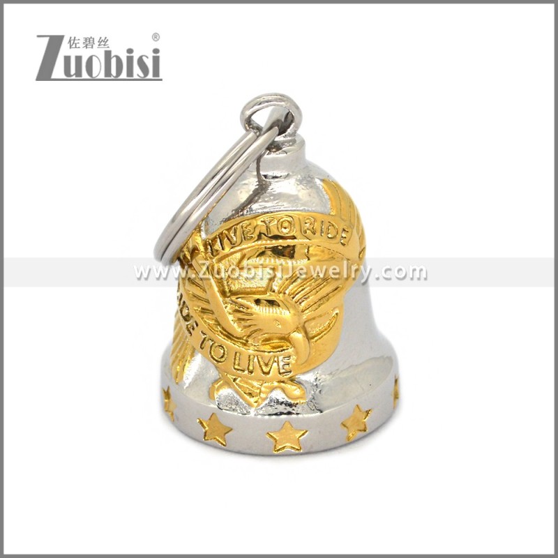 Golden Live To Ride Eagle Motorcycle Key Chain k000093G