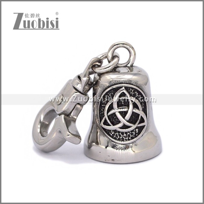 Good luck Motorcycle Gremlin Bell Key Chain in Stainless Steel k000096S