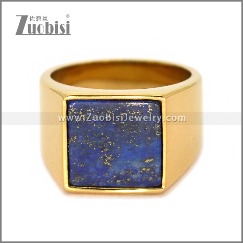 Stainless Steel Stone Ring r010674G2