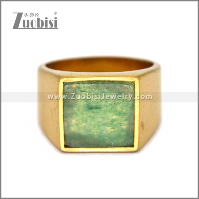 Stainless Steel Stone Ring R010674mg