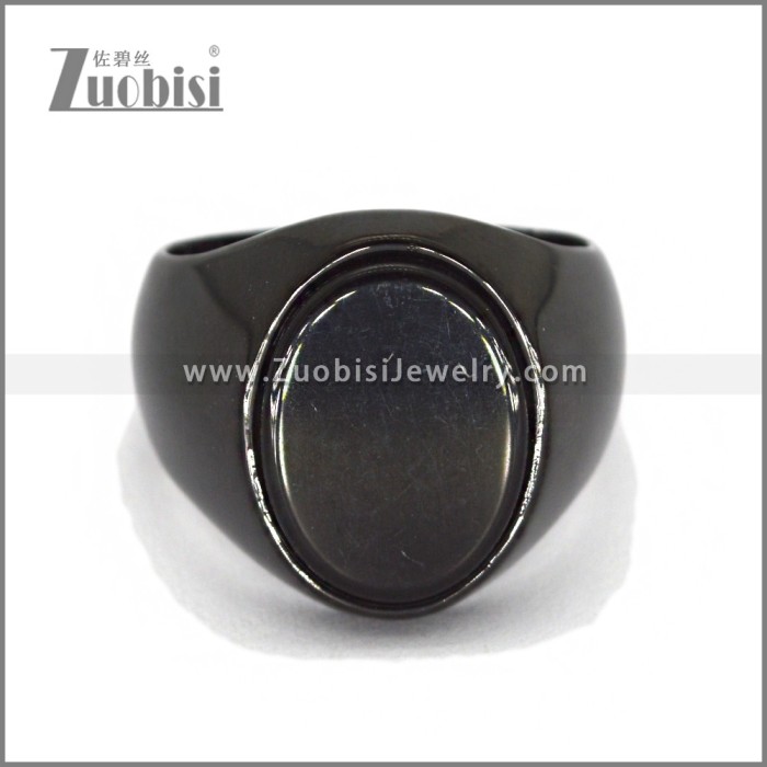 Stainless Steel Stone Ring r010670H