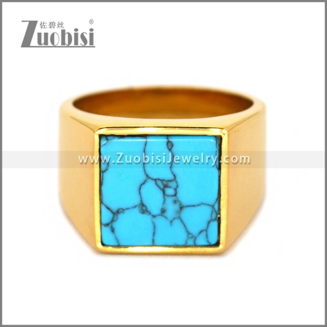 Stainless Steel Stone Ring r010674G3