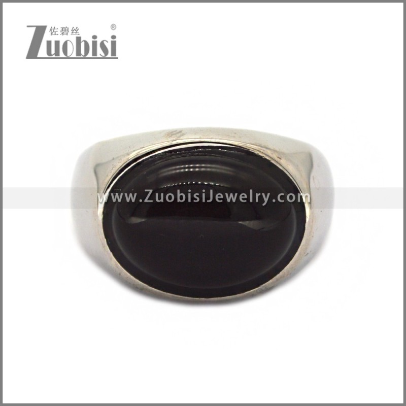 Stainless Steel Stone Ring r010673S1