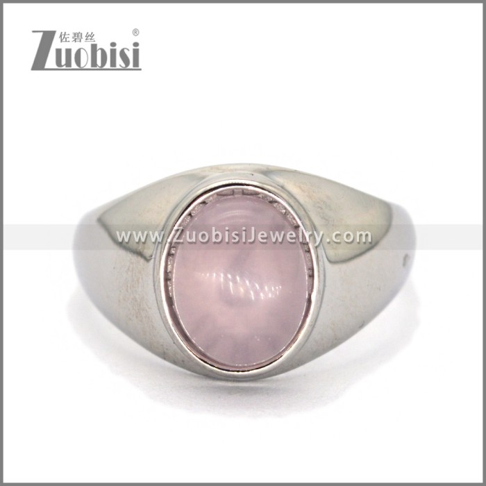 Stainless Steel Stone Ring r010667S1