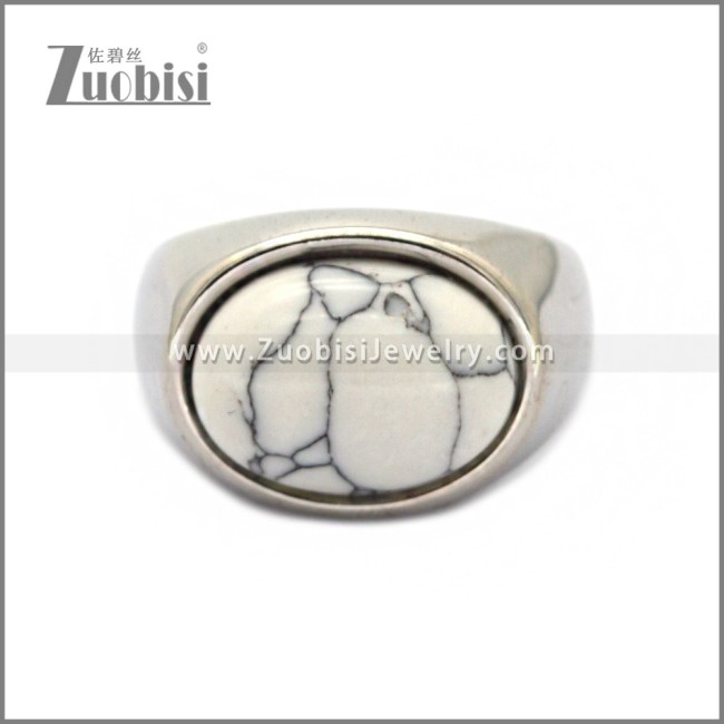 Stainless Steel Stone Ring r010673S2