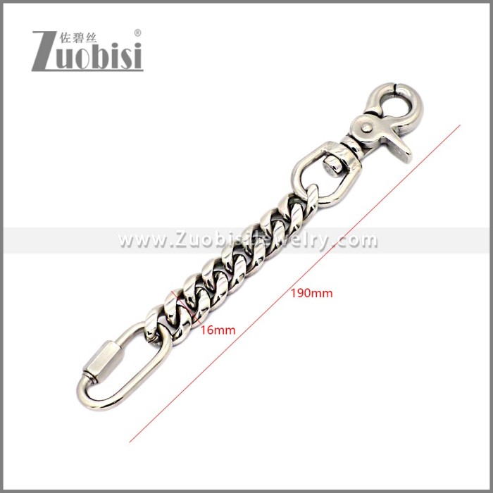 Stainless Steel Keychain k000100S