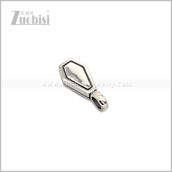 Black Oil Drop Stainless Steel Cross Pendant p013158S3