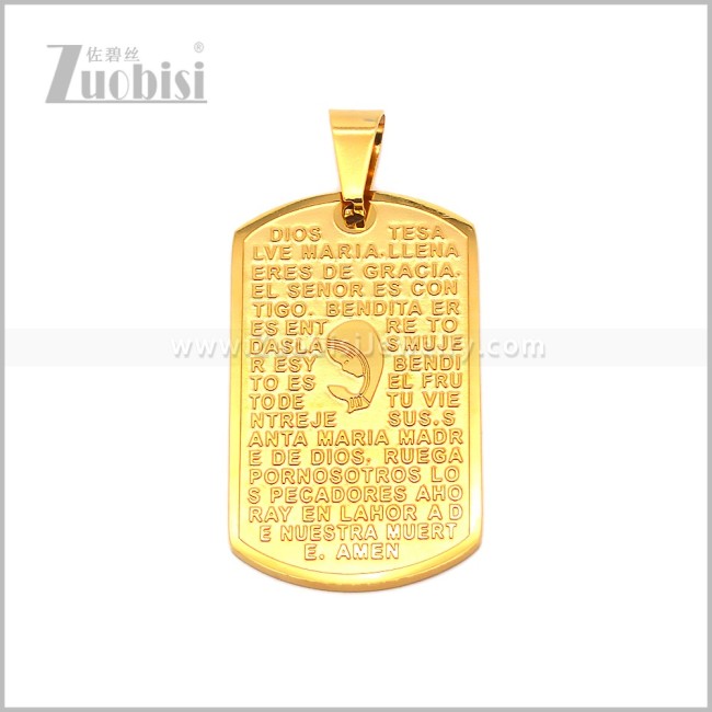Stainless Steel Pendant p013167G