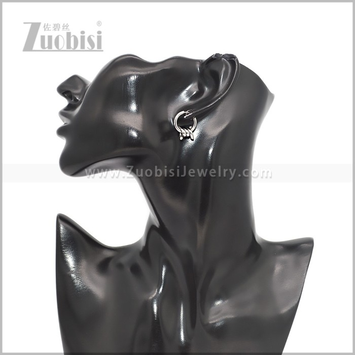 9MM Stainless Steel Barbed Wire Earring e002823S3