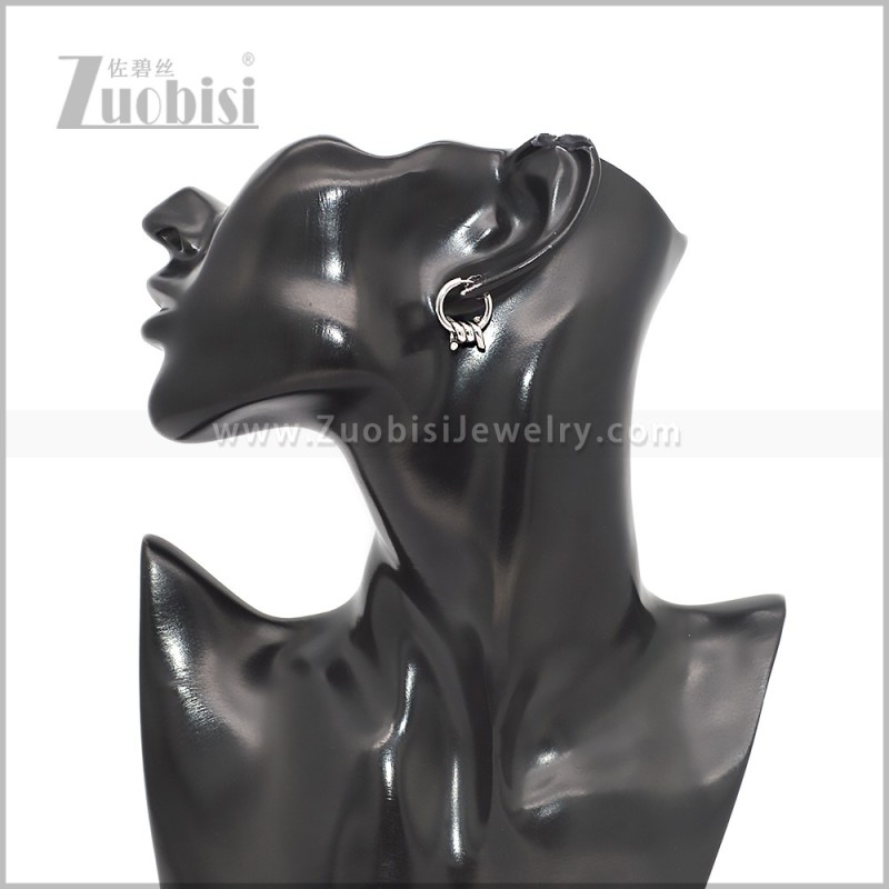 9MM Stainless Steel Barbed Wire Earring e002823S3