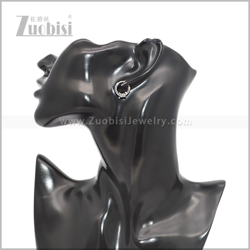 Stainless Steel Barbed Wire Jewelry Earring e002823S