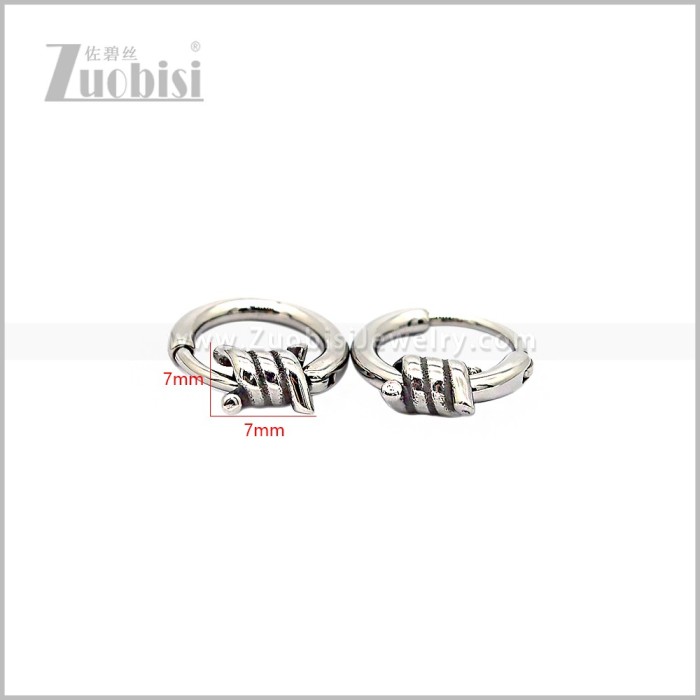 Stainless Steel Barbed Wire Jewelry Earring e002823S