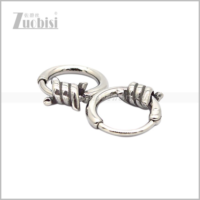 Stainless Steel Barbed Wire Jewelry Earring e002823S