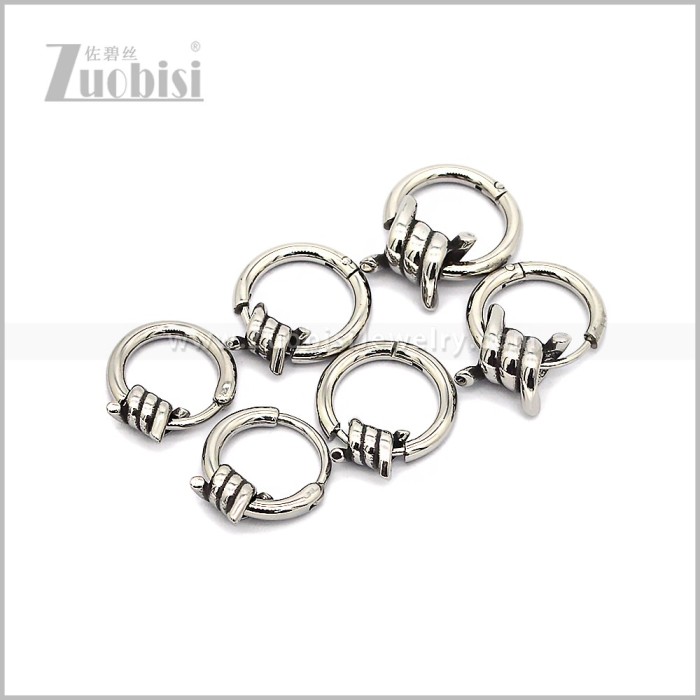 Stainless Steel Barbed Wire Jewelry Earring e002823S