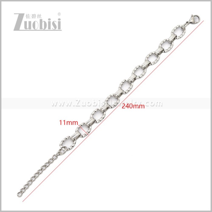 Stainless Steel Bracelets b011058S