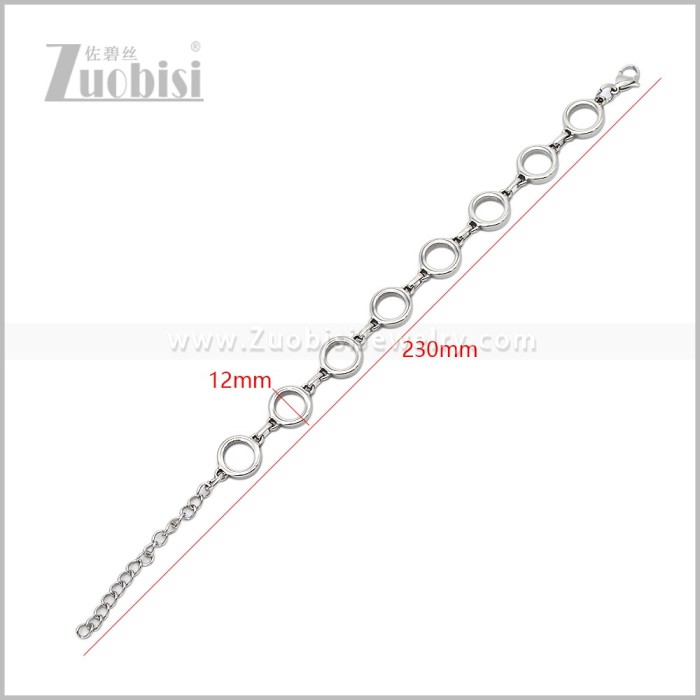 Stainless Steel Bracelets b011047S