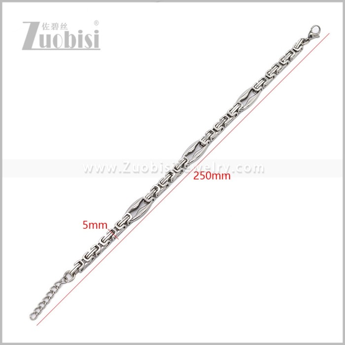 Stainless Steel Bracelets b011045S