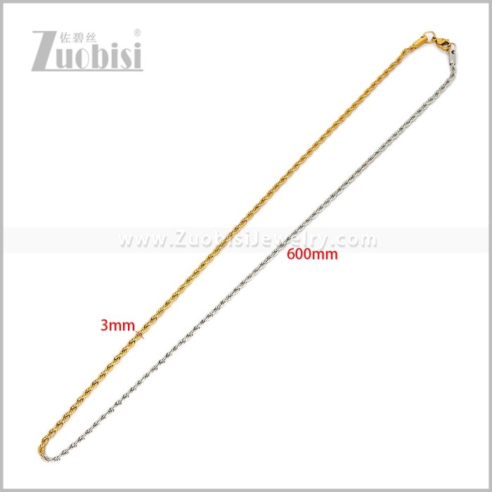 Stainless Steel Necklaces n003732SG3