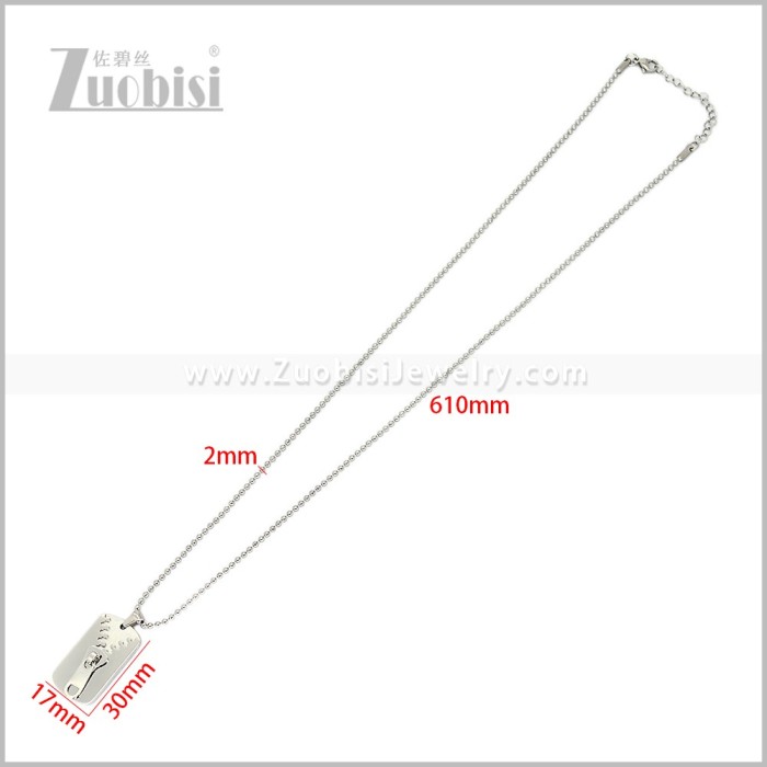 Stainless Steel Necklaces n003735S1
