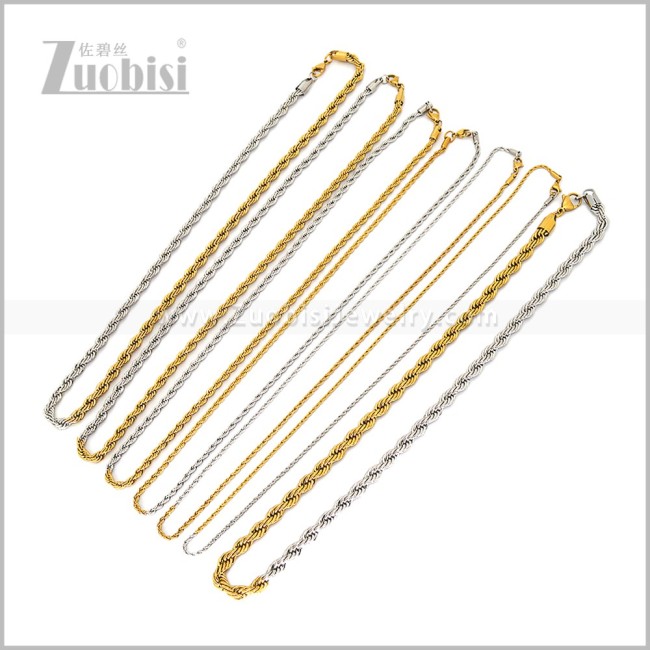 Stainless Steel Necklaces n003732SG2
