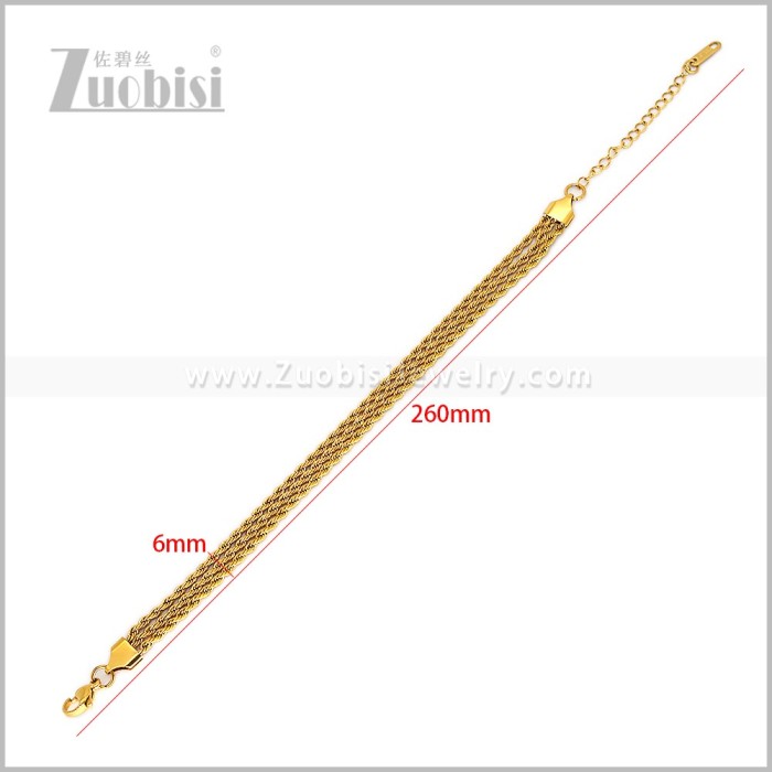 Stainless Steel Bracelets b011107G