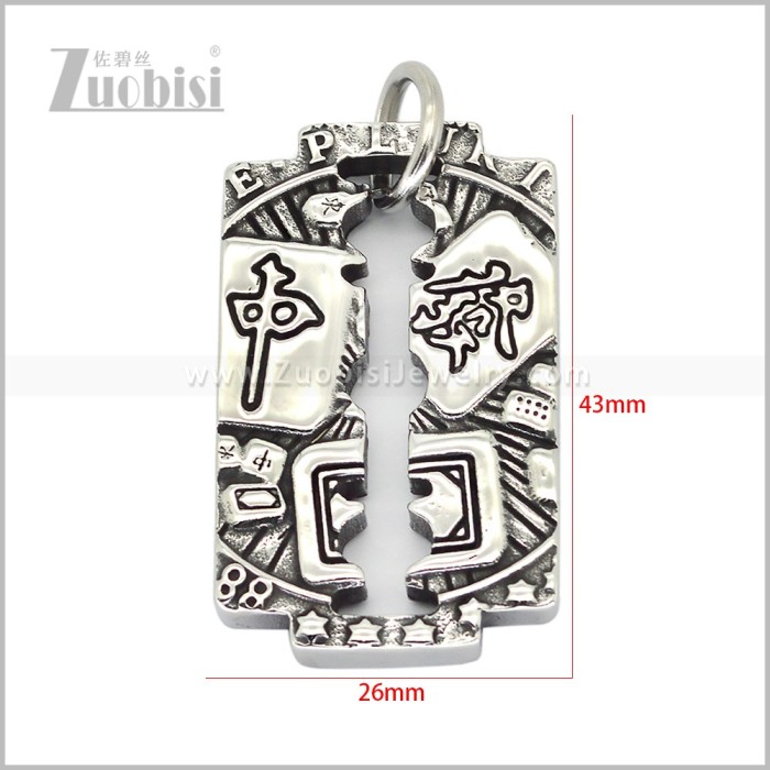 Stainless Steel Pendant p013454S