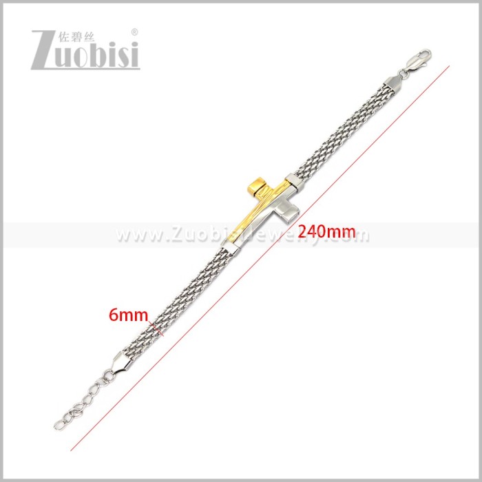 Stainless Steel Bracelet b011172SG