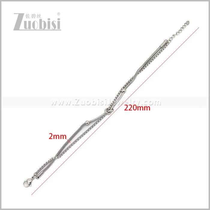 Stainless Steel Bracelet b011173S