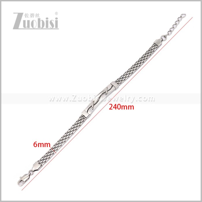 Stainless Steel Bracelet b011187S