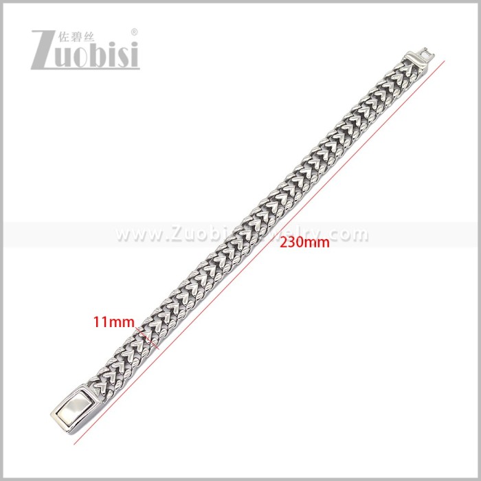 Stainless Steel Bracelet b011238S