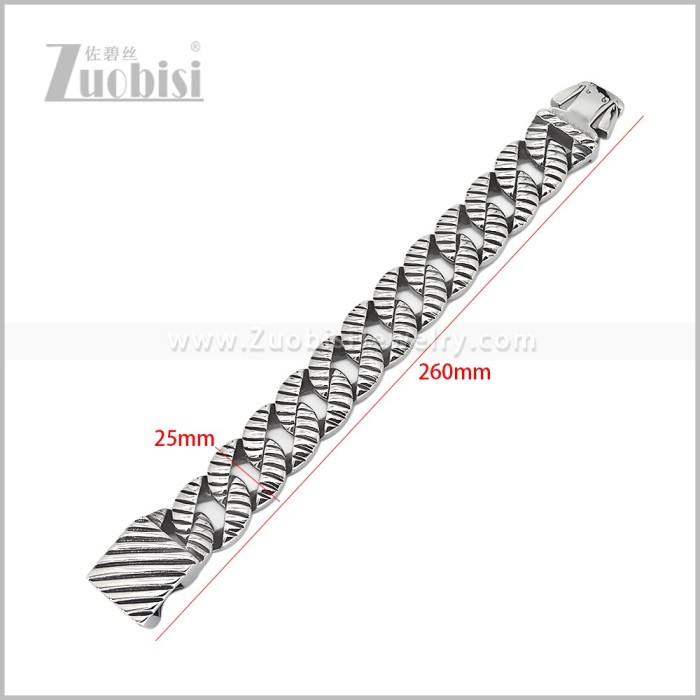 Stainless Steel Bracelet b011252S