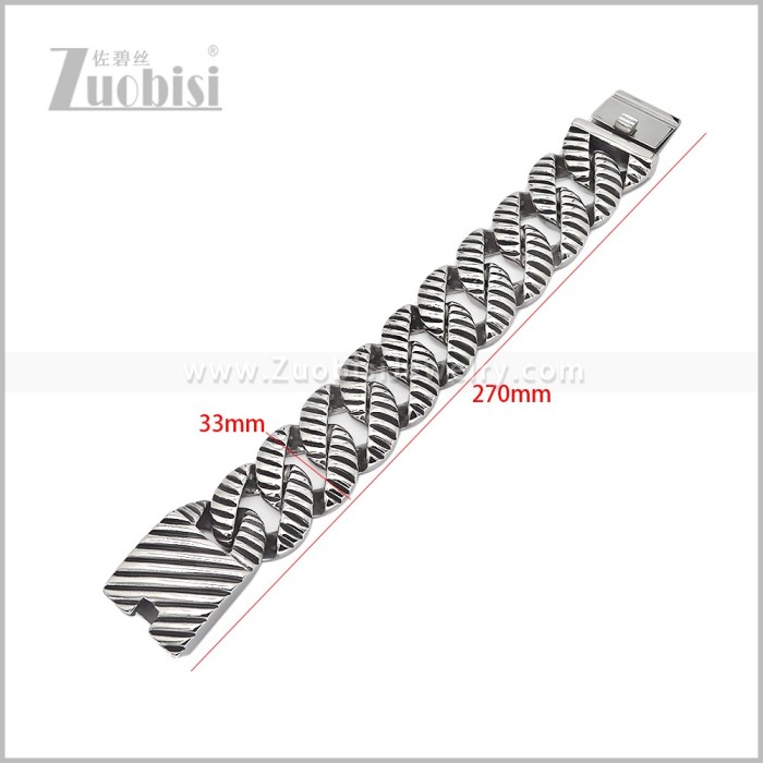 Stainless Steel Bracelet b011253S