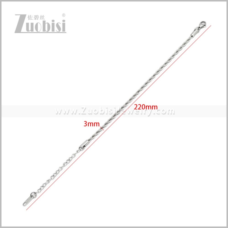 Stainless Steel Bracelet b011259S3