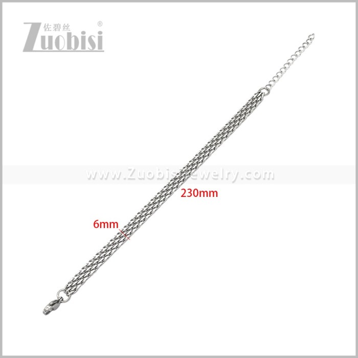 Stainless Steel Bracelet b011327S