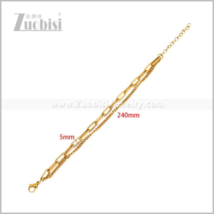 Stainless Steel Bracelet b011321G