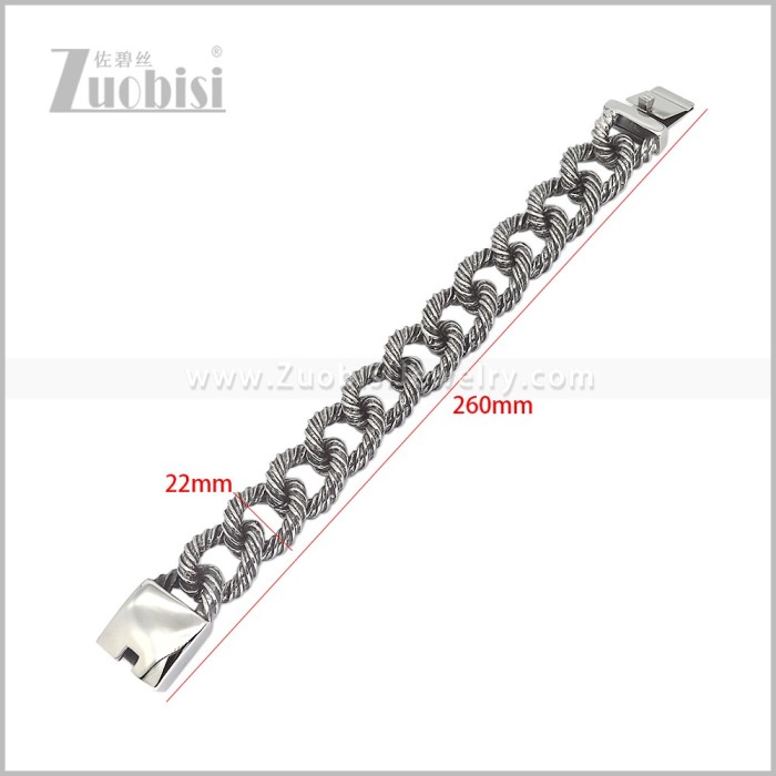 Stainless Steel Bracelet b011337S