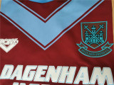 93-94 West Ham United home Retro Jersey Thailand Quality