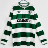 Long sleeve 87-88 Celtic home Retro Jersey Thailand Quality