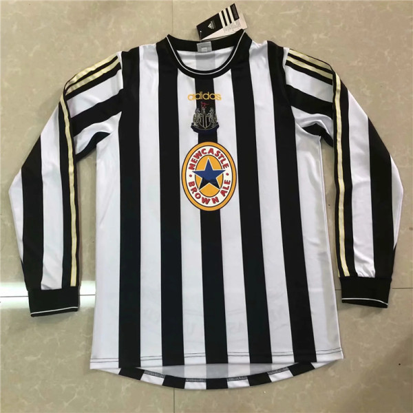 Long sleeve 97-98 Newcastle United home Retro Jersey Thailand Quality
